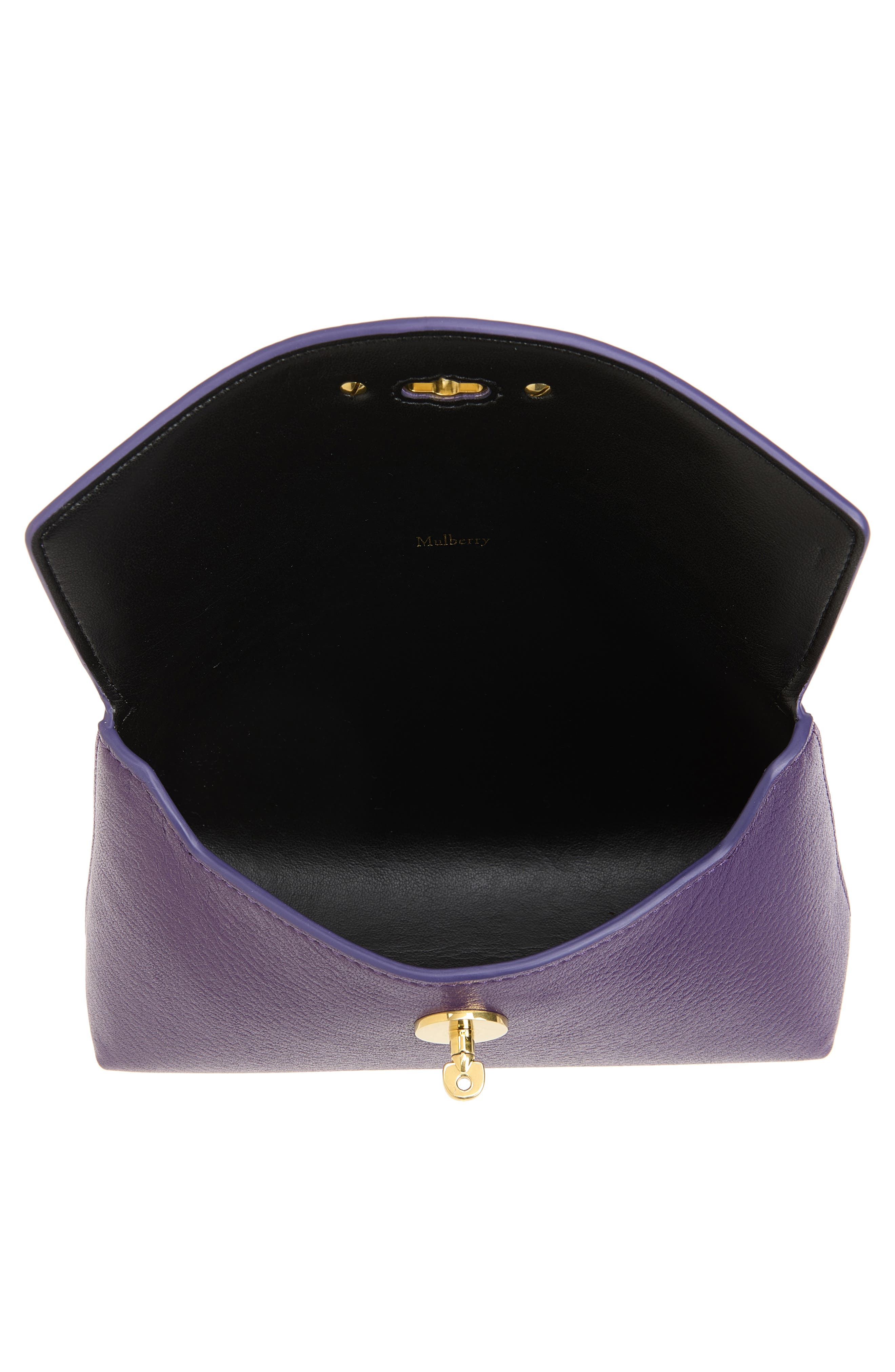 Darley Leather Cosmetics Pouch, Alternate, color, AMETHYST