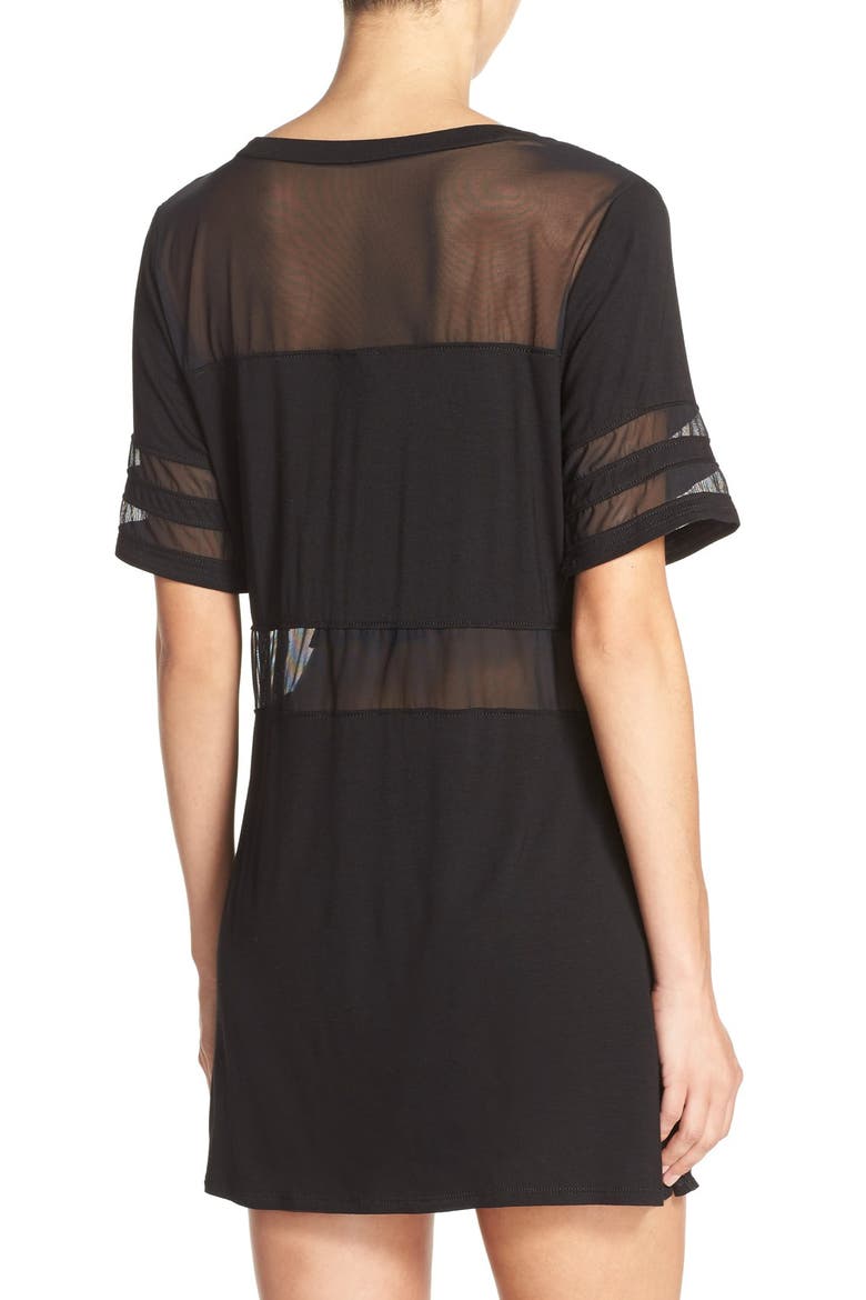 'Double Vision' Cover-Up Tunic, Alternate, color, BLACK