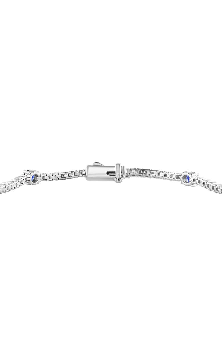 EFFY 14K White Gold White & Blue Lab Created Diamond Tennis Bracelet - 2.45ct., Alternate, color,