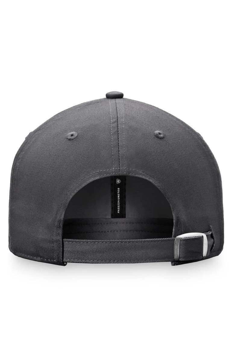 TOP OF THE WORLD Men's Top of the World Charcoal Cornell Big Red Slice Adjustable Hat, Alternate, color,