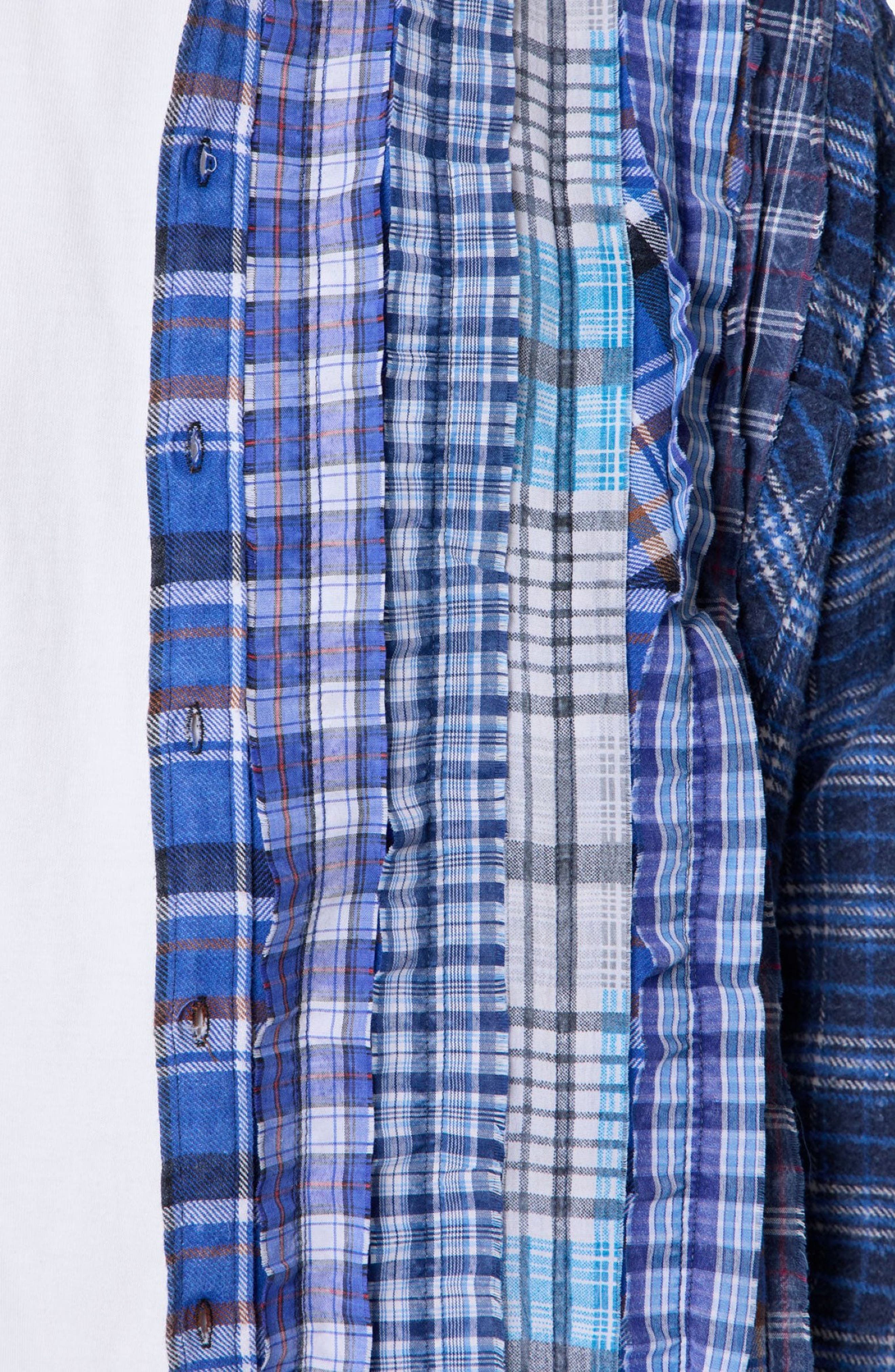 Patchwork Plaid Shirt - image 2