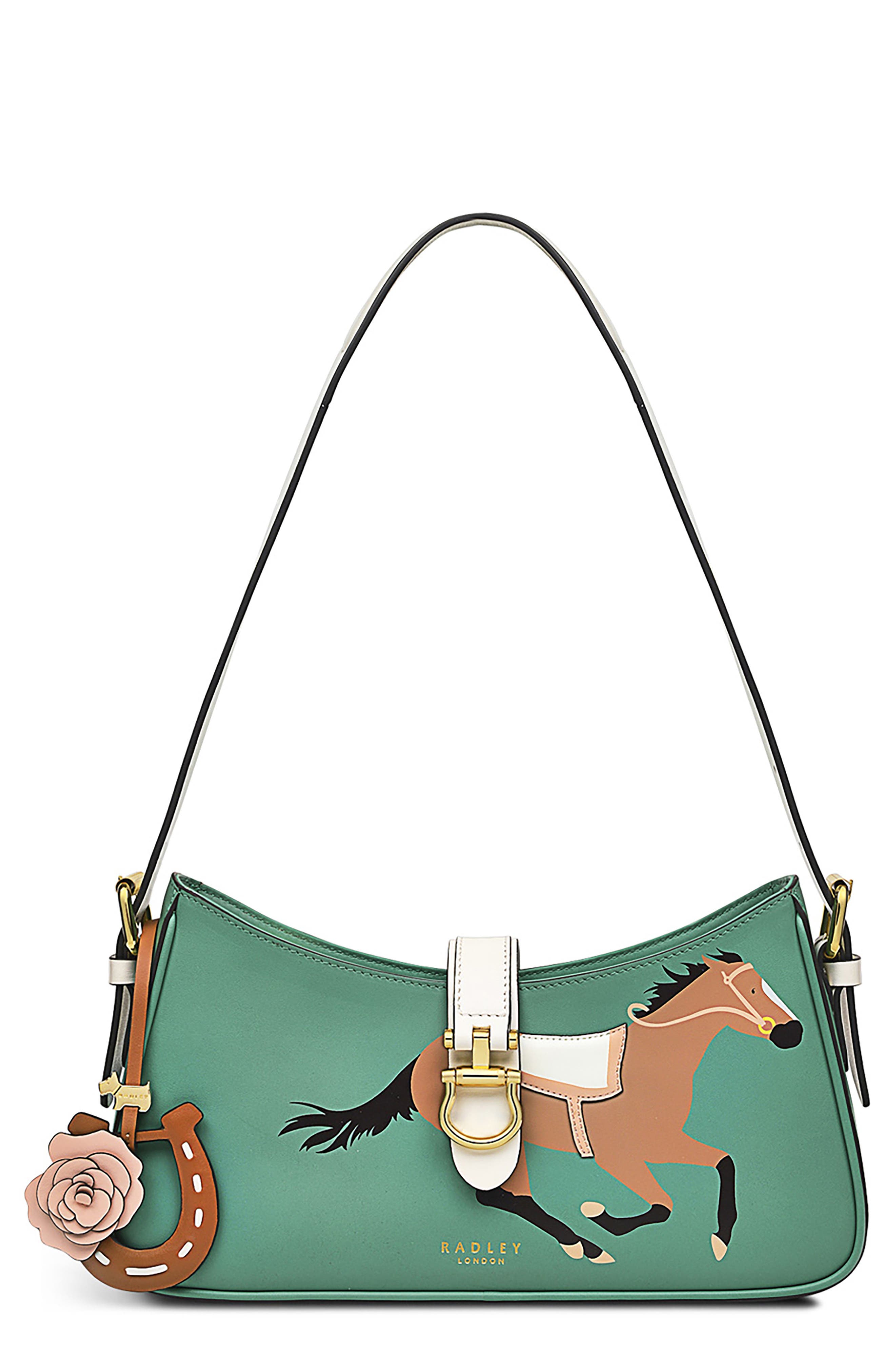 Radley Kentucky Derby<sup>®</sup> Medium Zip Shoulder Bag, Main, color, 