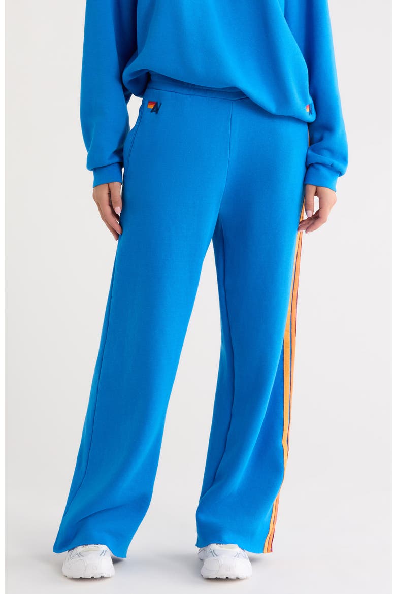 5-Stripe Wide Leg Sweatpants, Main, color, OCEAN