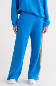 Aviator Nation 5-Stripe Wide Leg Sweatpants