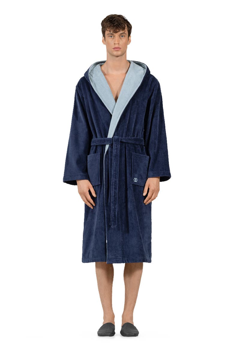 Art Line Men's Bathrobe, Alternate, color, Blue