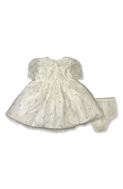 Floral Lace Dress & Bloomers (Baby)