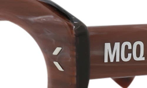 Alexander Mcqueen Mcqueen 48mm Cat Eye Optical Glasses In Burgundy Burgundy Transparent