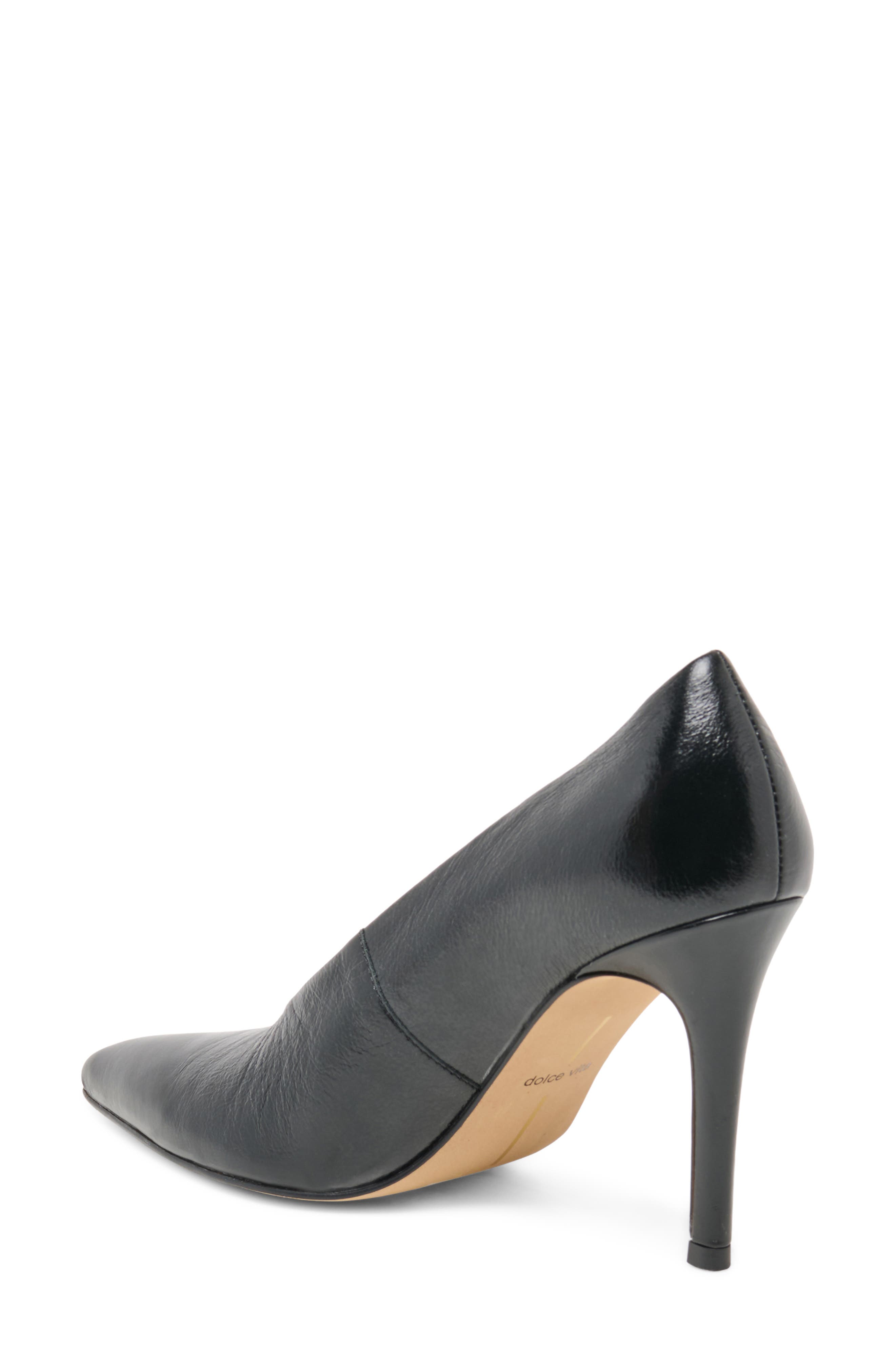 Emani Leather Pump, Alternate, color, BLACK LEATHER