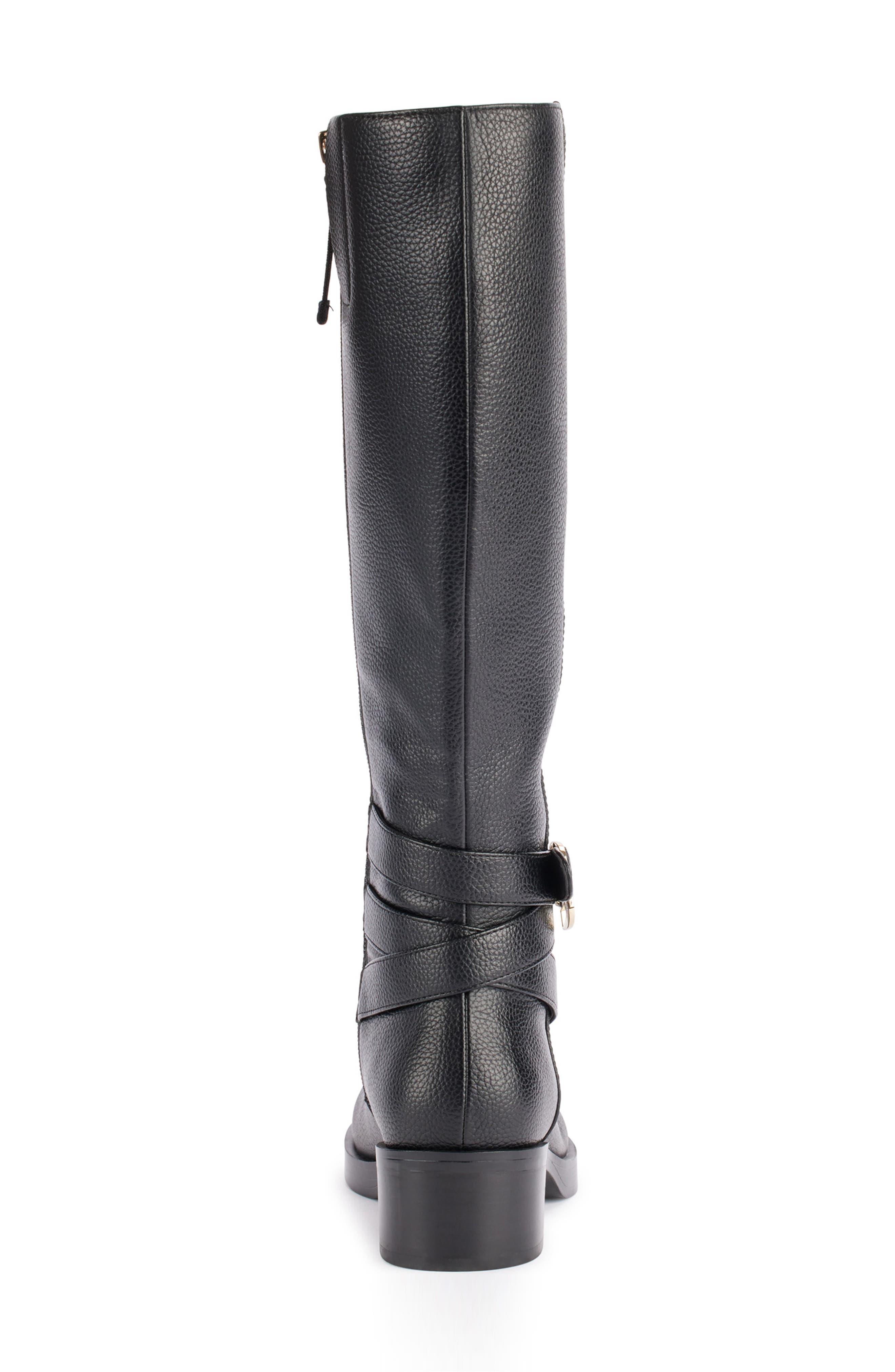 KARL LAGERFELD PARIS Claremont Knee High Riding Boot, Alternate, color, Black