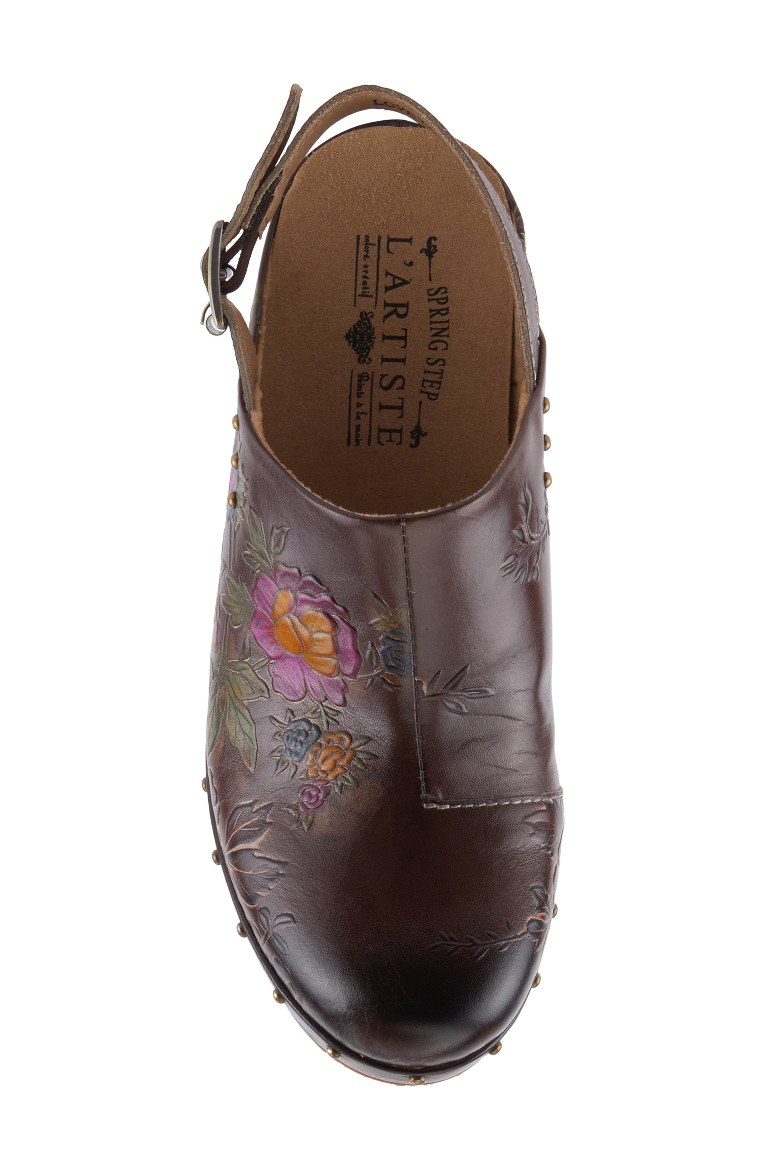 L'Artiste by Spring Step Loveya Slingback Platform Wedge Clog, Alternate, color, 