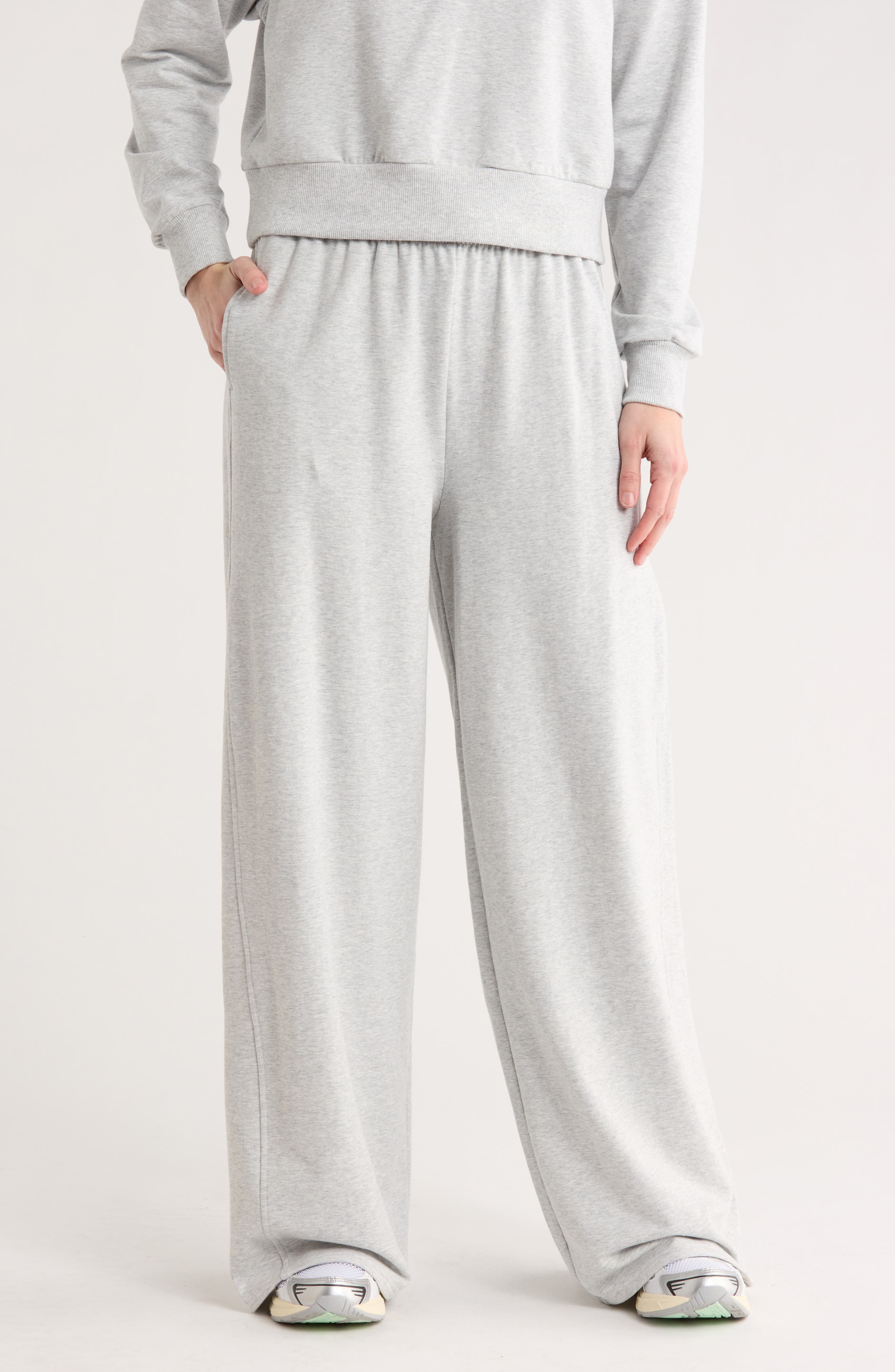 Z by Zella Relay French Terry Ultra Wide Leg Pants