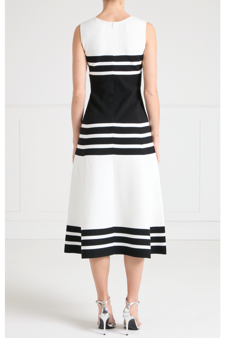Sailor Knit Dress, Alternate, color, Black/White