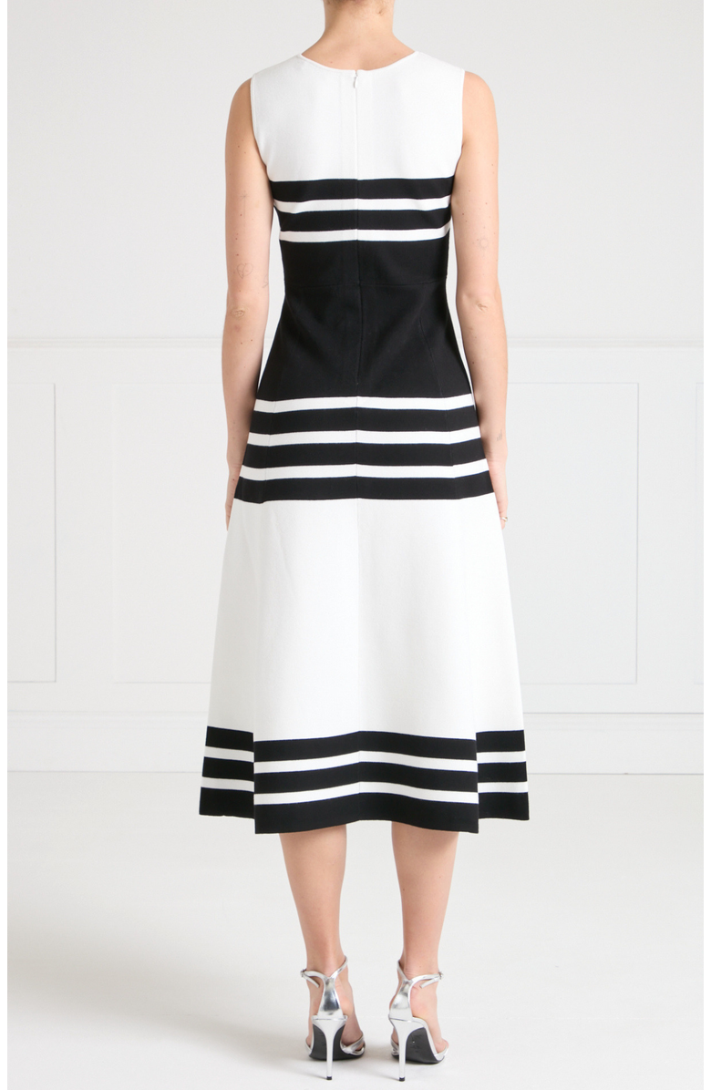 Temperley London Sailor Knit Dress, Alternate, color, Black/White