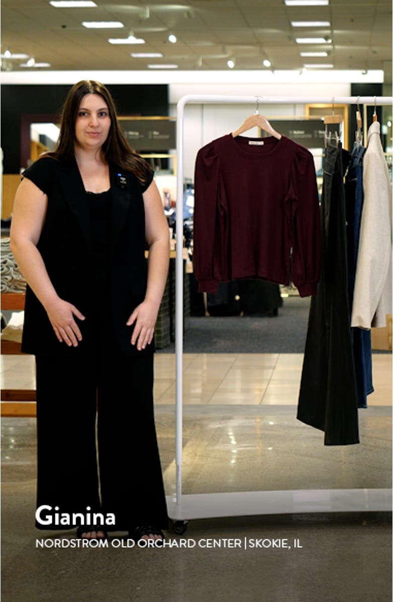 Lexi Puff Sleeve Rib Top, sales video thumbnail