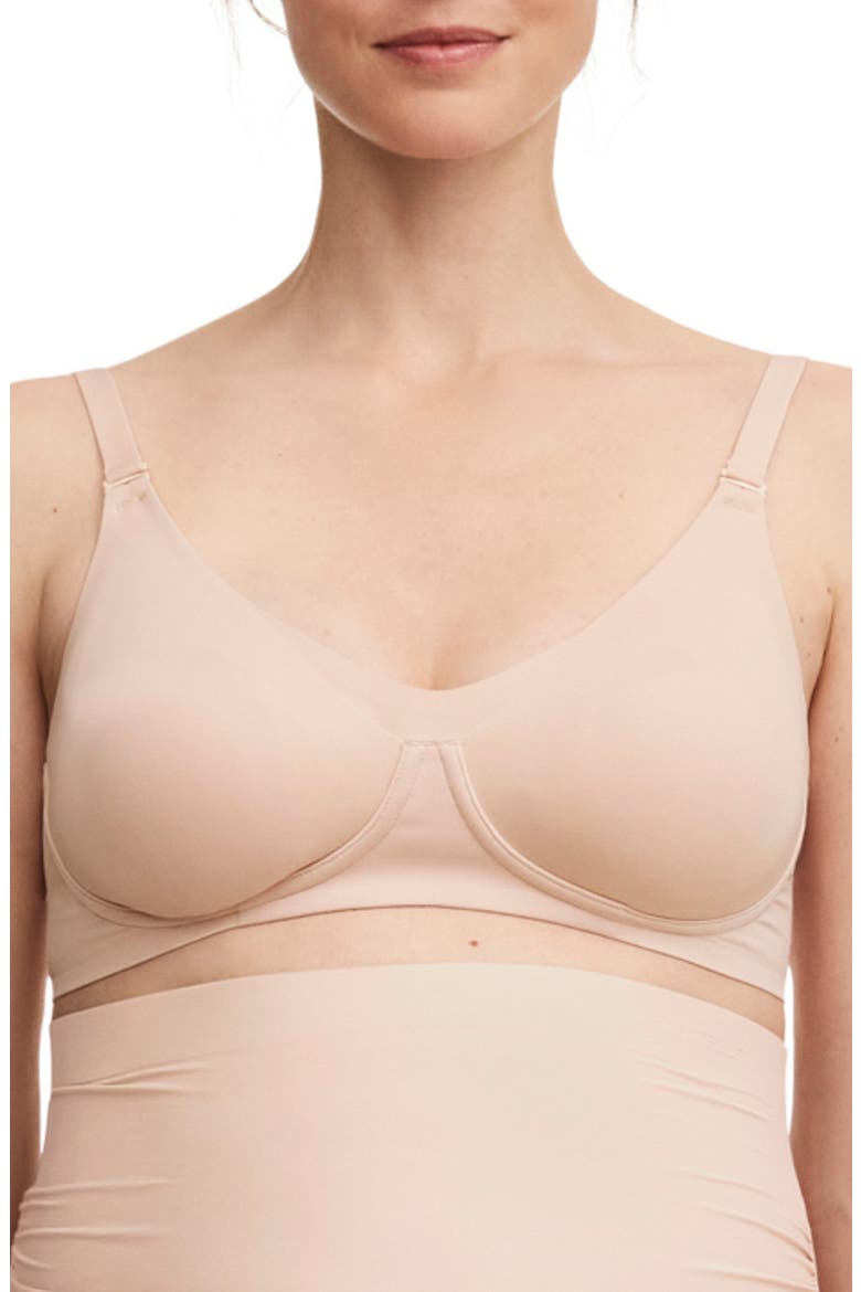 Pure Wireless Unlined Maternity/Nursing Bra, Main, color, NUDE BLUSH-1N