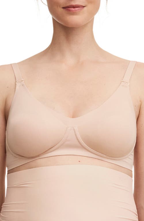 Chantelle Lingerie Pure Wireless Unlined Maternity/Nursing Bra in Nude Blush-1N at Nordstrom, Size Medium