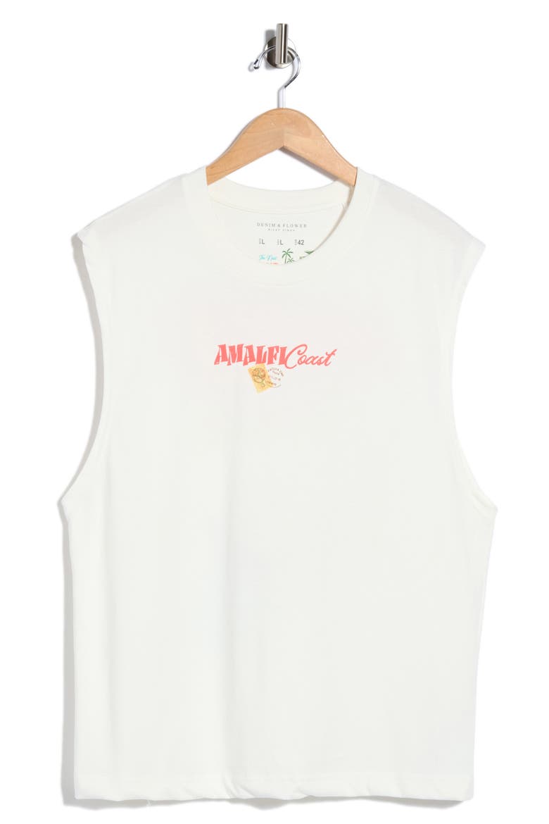 Amalfi Coast Graphic Muscle Tee, Alternate, color, WHITE