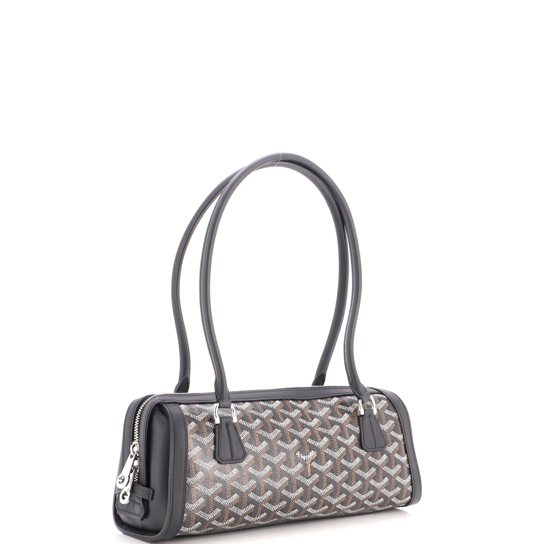 Bonbonniere Bag Coated Canvas, Alternate, color, Black