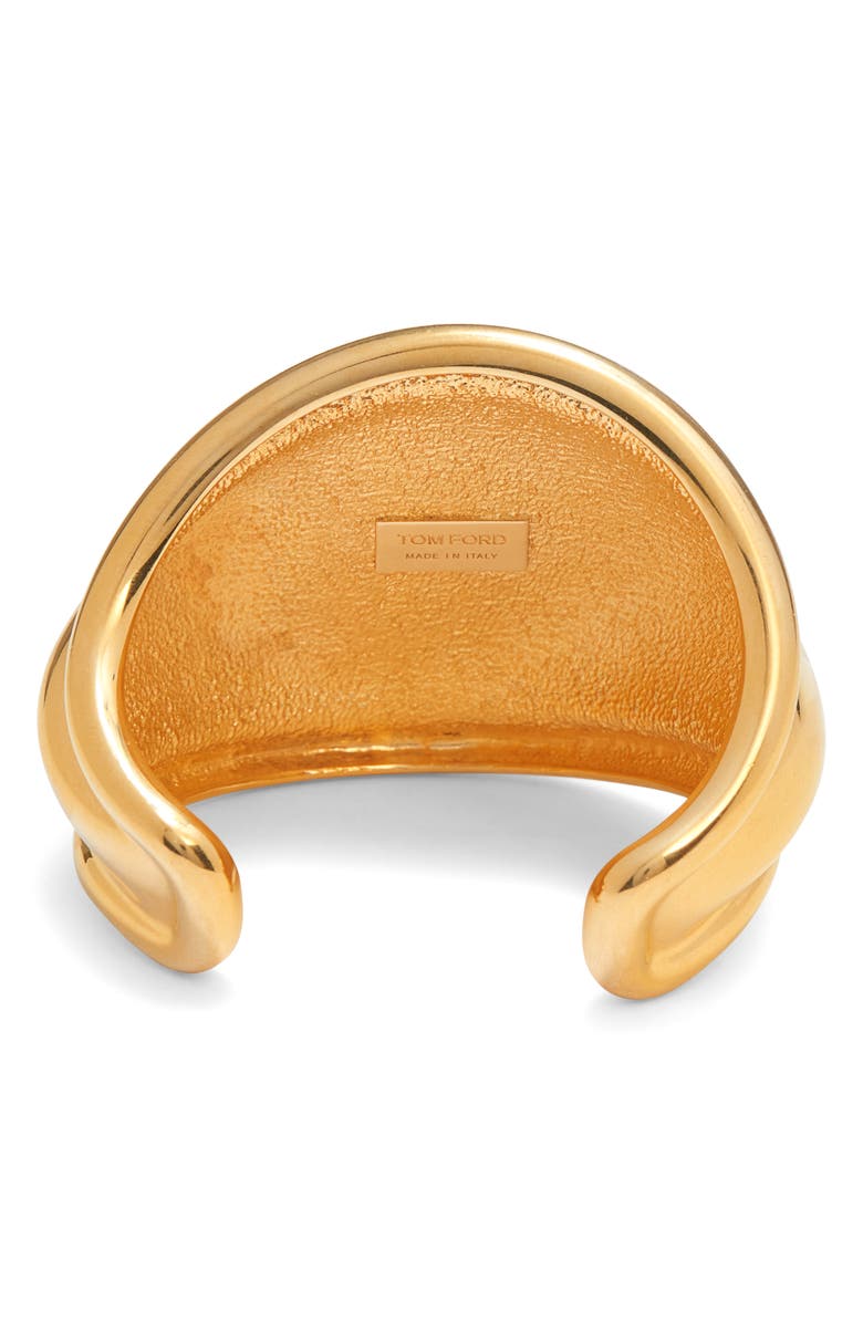 TOM FORD Angelica Tiger's Eye Cabochon Cuff Bracelet, Alternate, color,