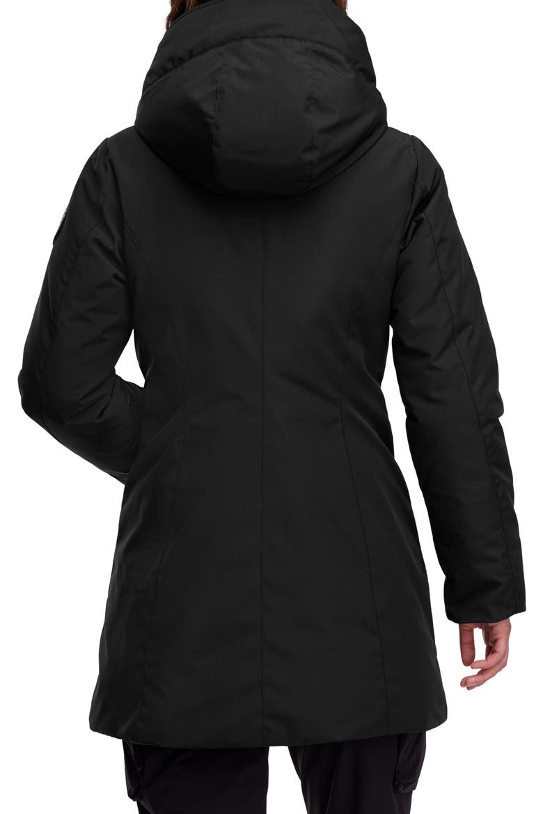 Leslie 625 Fill Power Down Parka, Alternate, color, BLACK