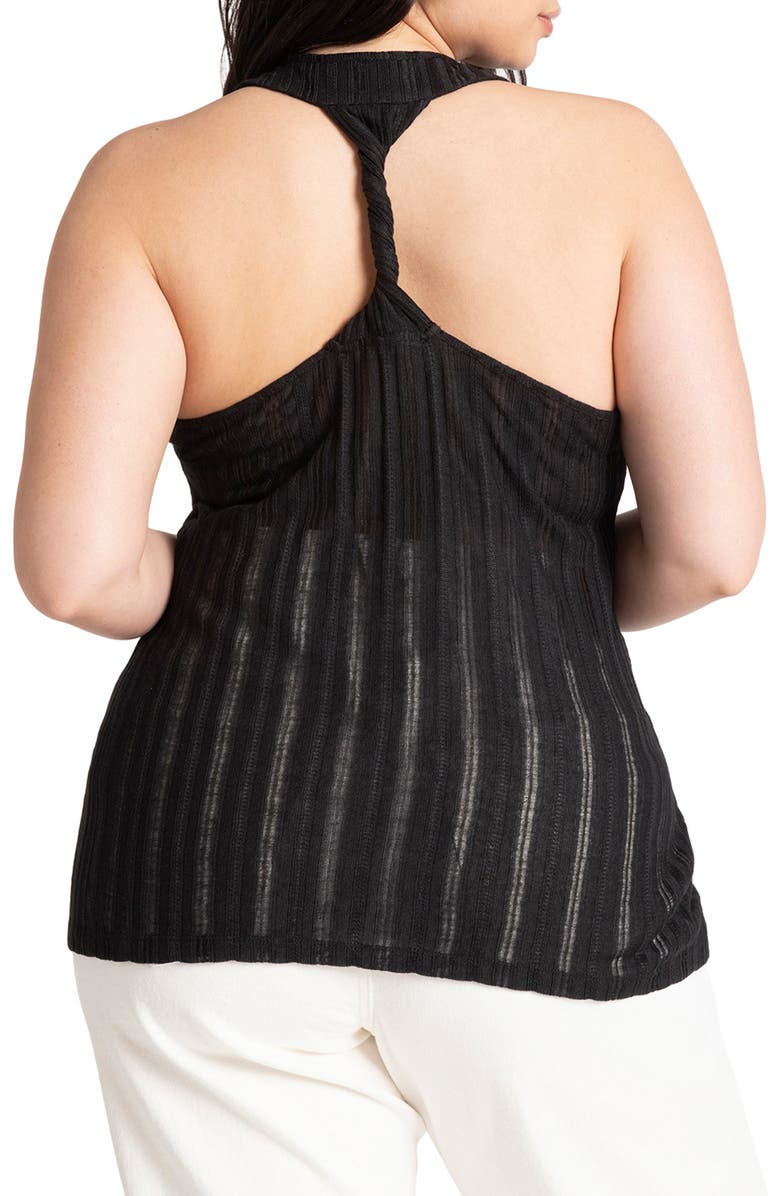 ELOQUII Twist Racerback Tank, Alternate, color, 