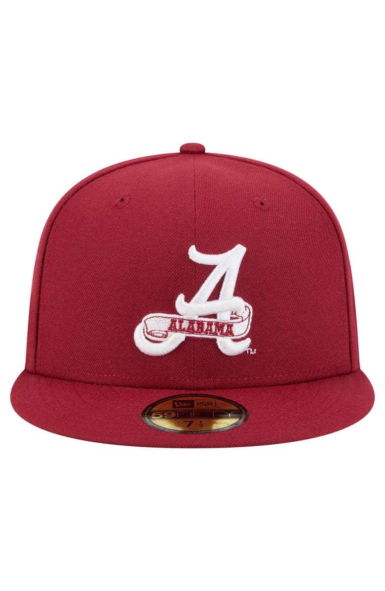 New Era Men's New Era Crimson Alabama Crimson Tide Vault 59FIFTY Fitted Hat, Alternate, color, Crimson