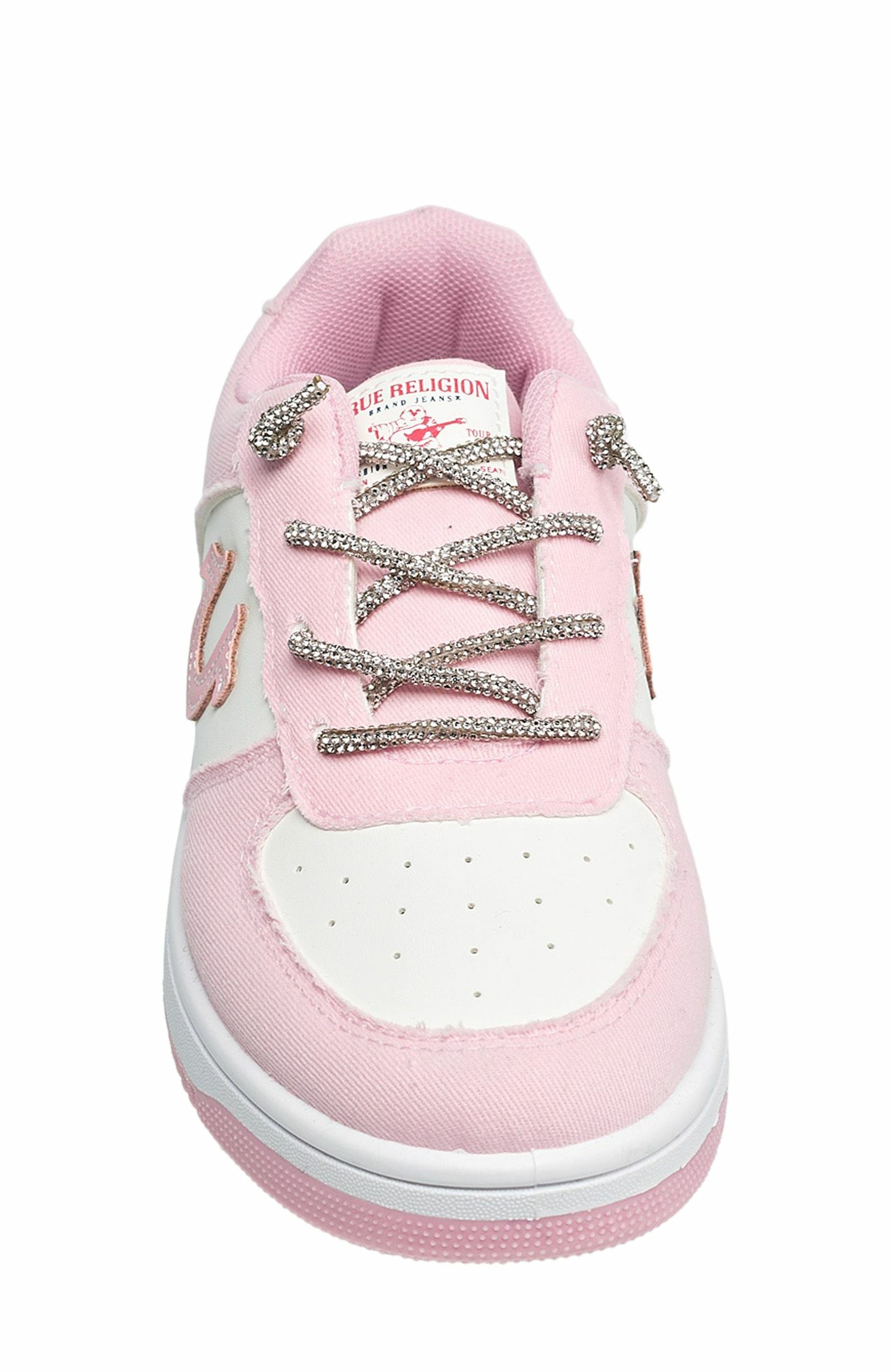 Girl's Allison Logo Sneaker, Alternate, color, PINK