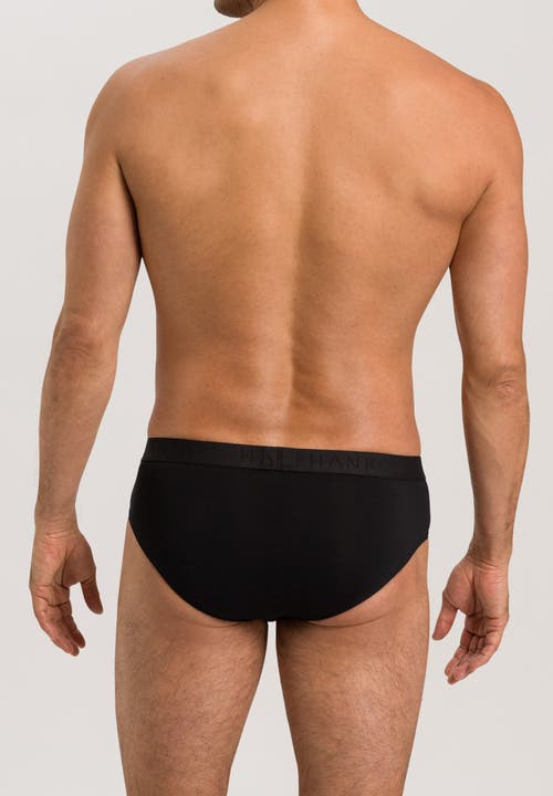 Hanro Cotton Essentials Cotton Brief In All Black