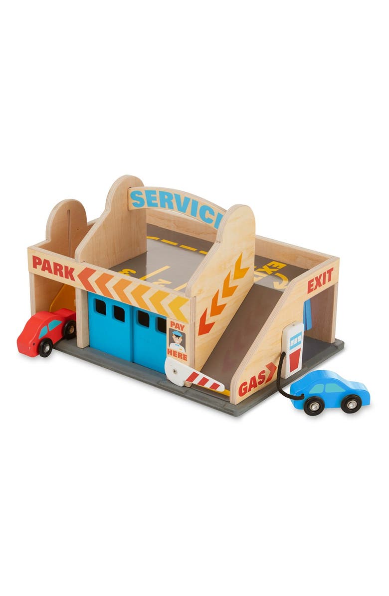 Melissa & Doug Service Station Parking Garage Playset, Main, color,