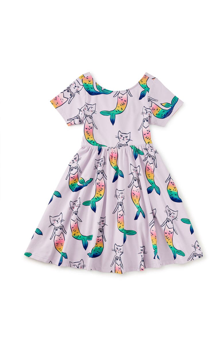 Tea Collection Twist Back Ballet Dress, Main, color, Mercat