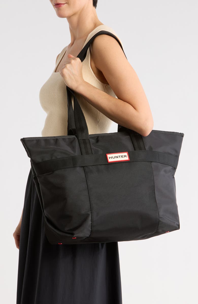 Hunter Laptop Pocket Tote Bag, Alternate, color, Other Black