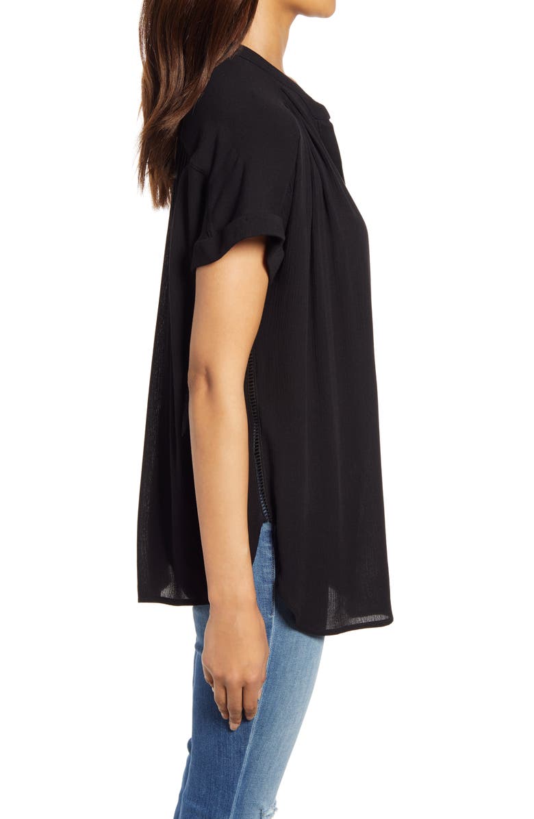 Caslon<sup>®</sup> Relaxed Button Front Top, Alternate, color,