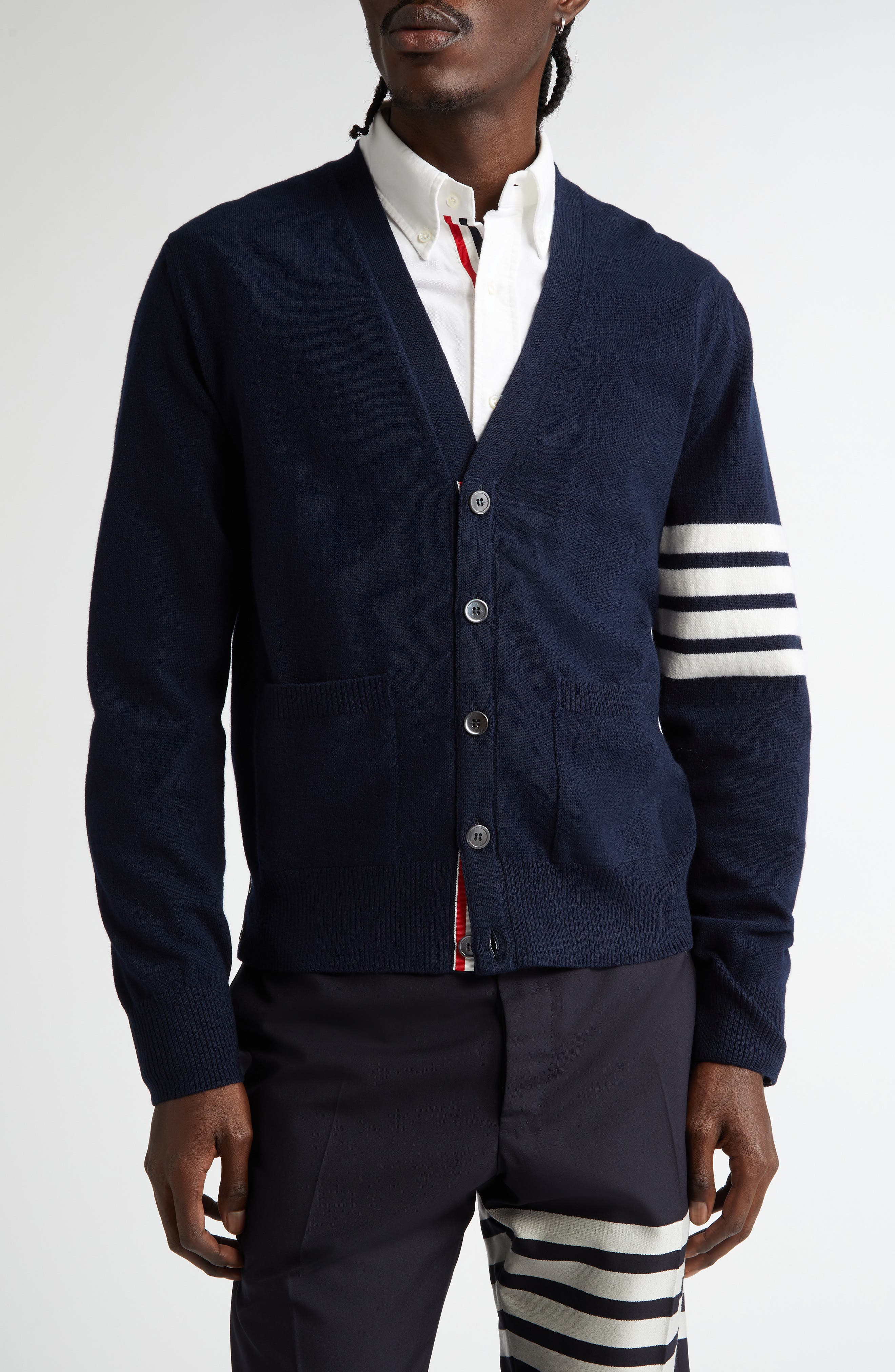 Holiday Hector Nutcracker 4-Bar Virgin Wool Cardigan