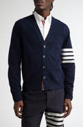 Thom Browne Holiday Hector Nutcracker 4-Bar Virgin Wool Cardigan