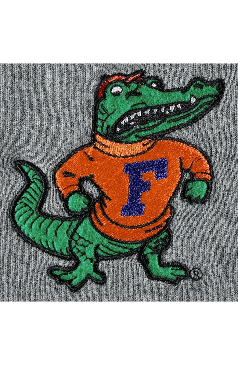 Mitchell & Ness Men's Mitchell & Ness Heathered Gray Florida Gators Wordmark Short Sleeve Pullover Hoodie, Alternate, color, Heather Gray
