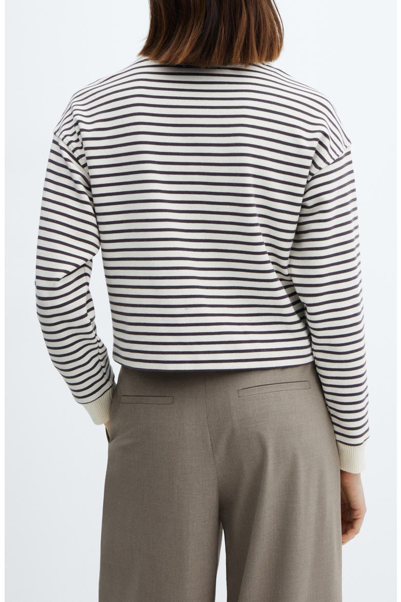 Stripe Sweatshirt, Alternate, color, ECRU