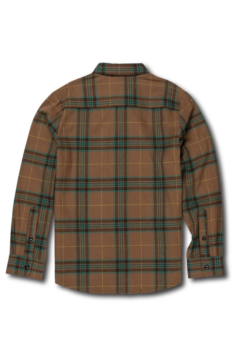 Volcom Caden Plaid Flannel Shirt, Alternate, color,