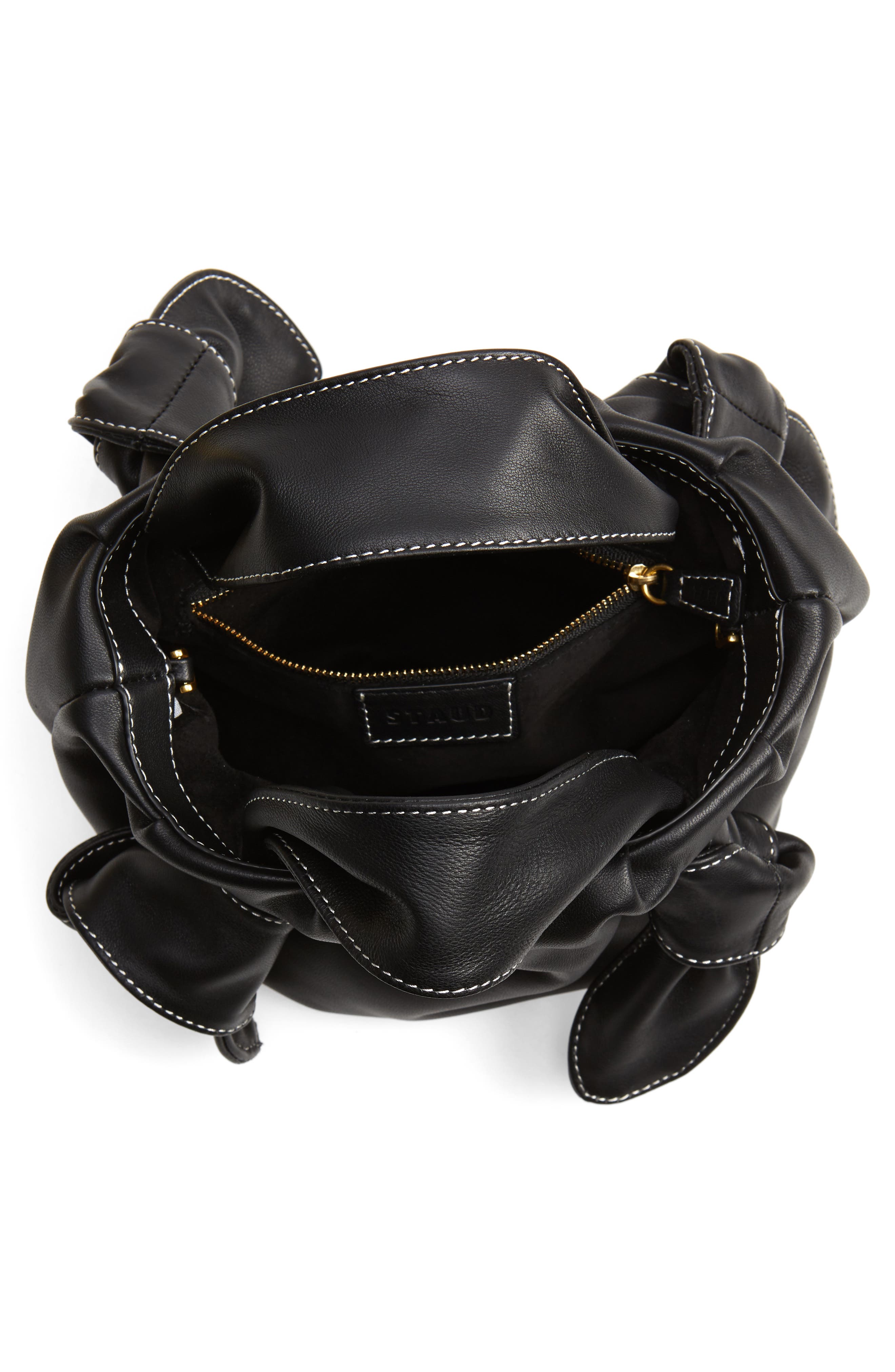 STAUD Ronnie Leather Crossbody Bag, Alternate, color, 