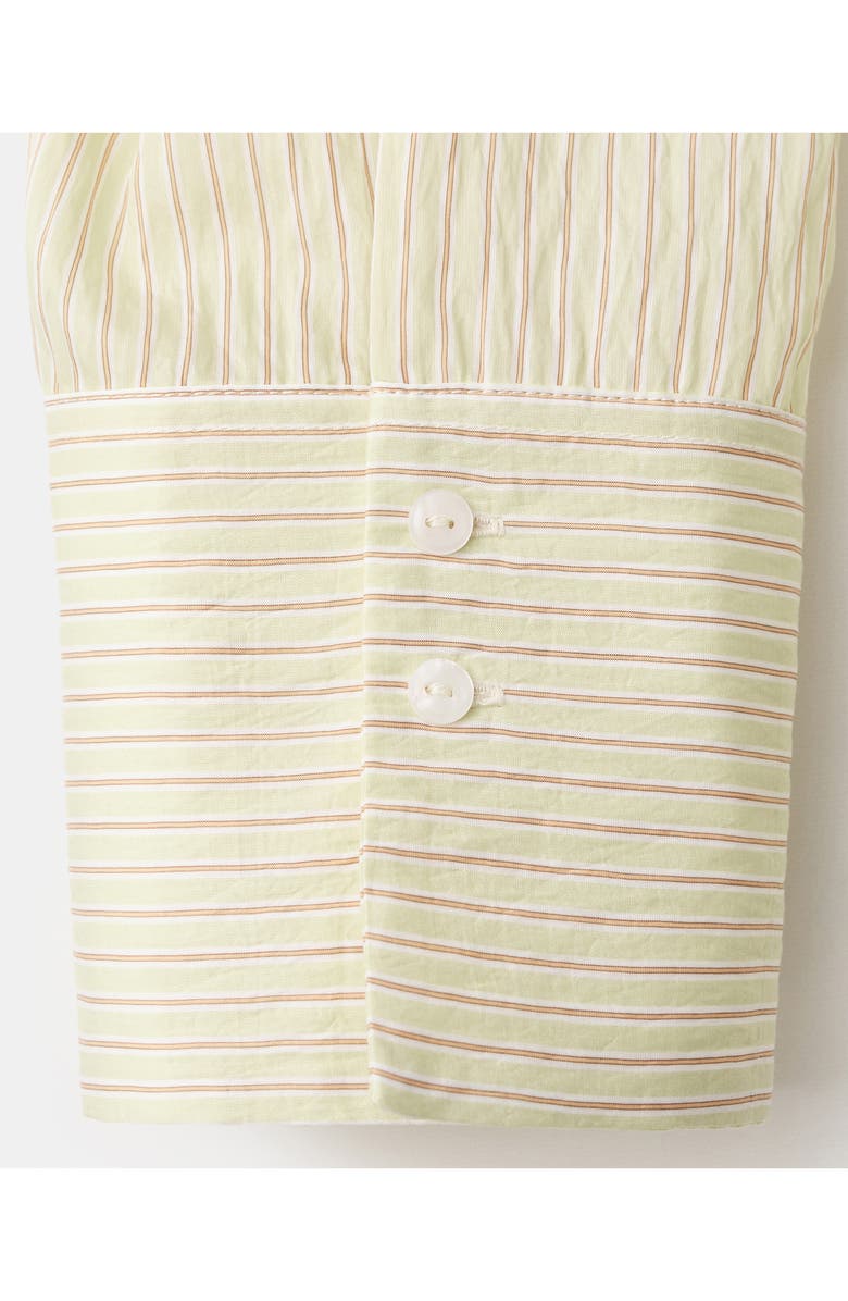 MANGO Relaxed Fit Stripe Button-Up Shirt, Alternate, color, 
