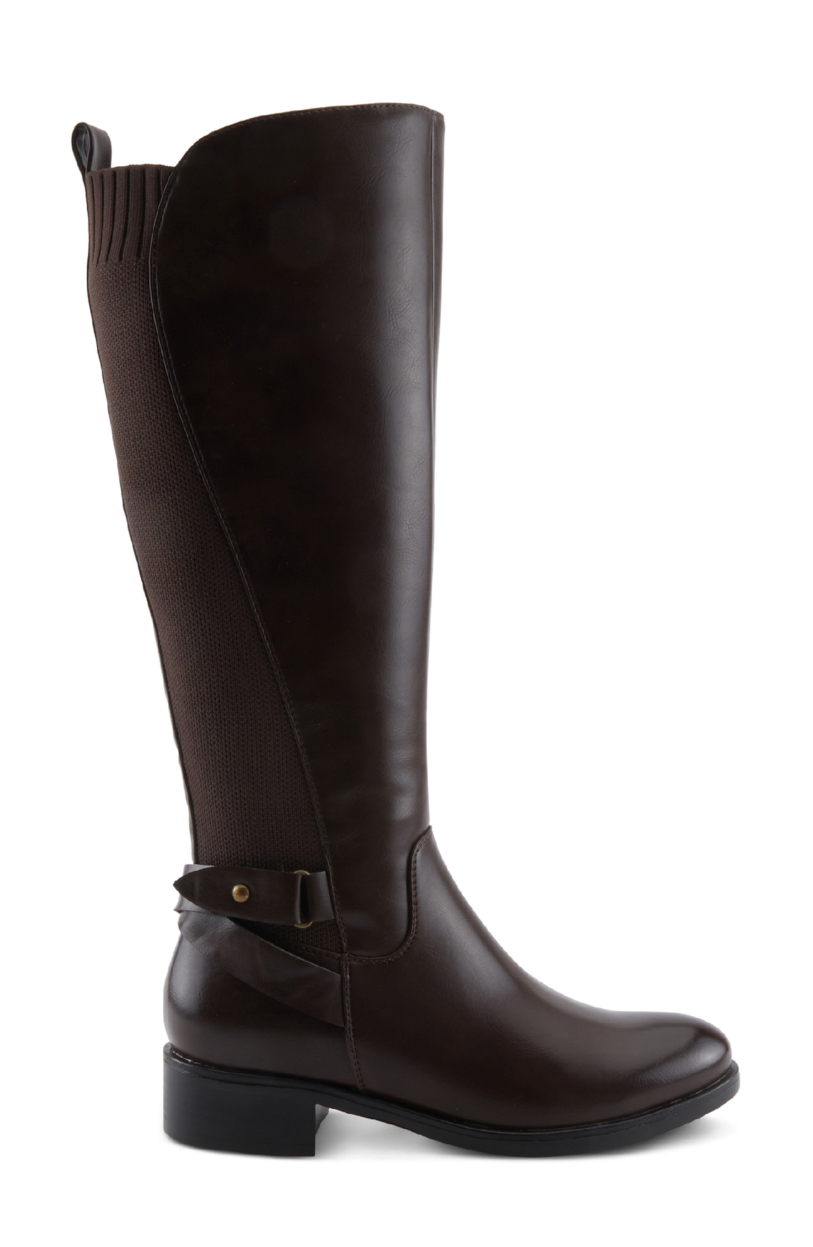 Papina Knee High Boot, Alternate, color, DARK BROWN