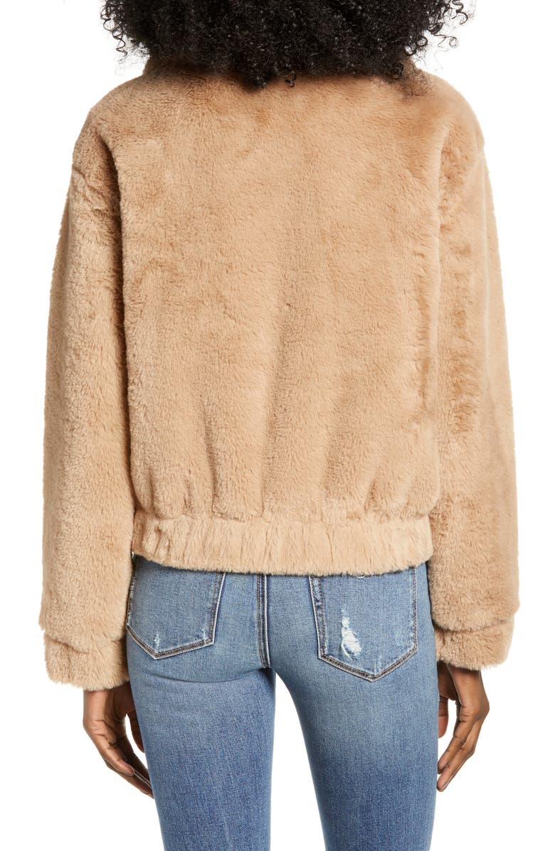 4SI3NNA Teddy Faux Fur Jacket, Alternate, color, 