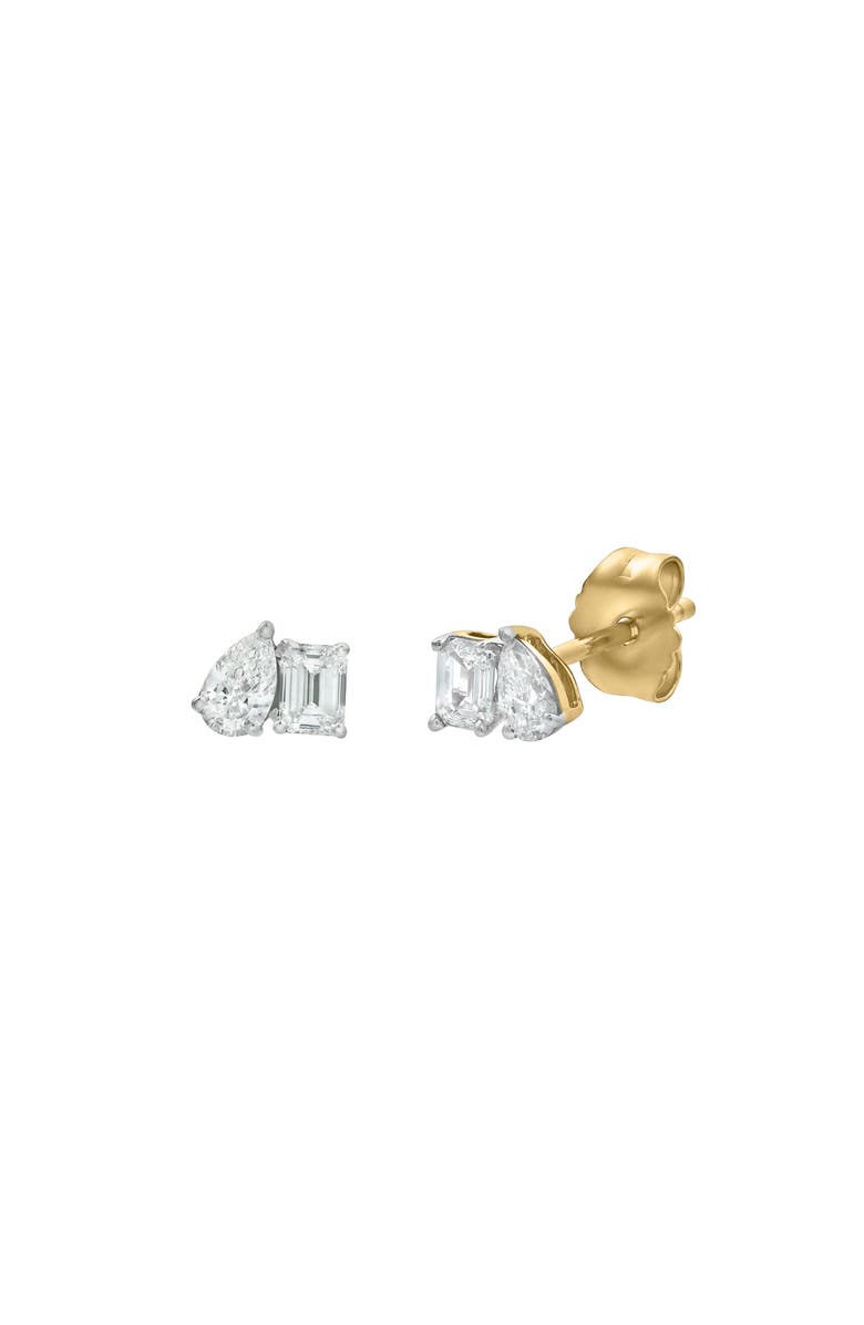 LuvMyJewelry Valessa 14K Gold Lab Grown Diamond Toi Et Moi Earrings - 0.5 Ct, Main, color, 14K Yellow Gold