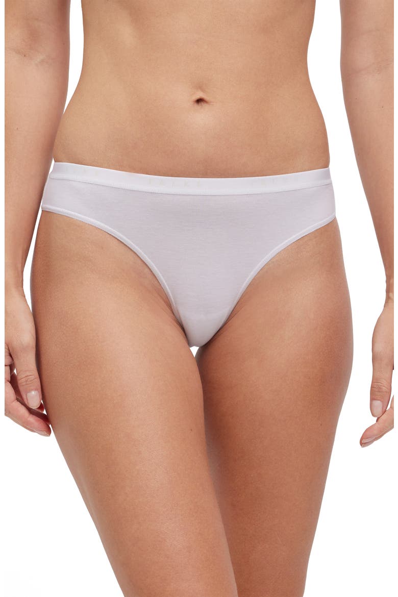 Daily Climate Cotton Blend Bikini Briefs, Main, color, WHITE