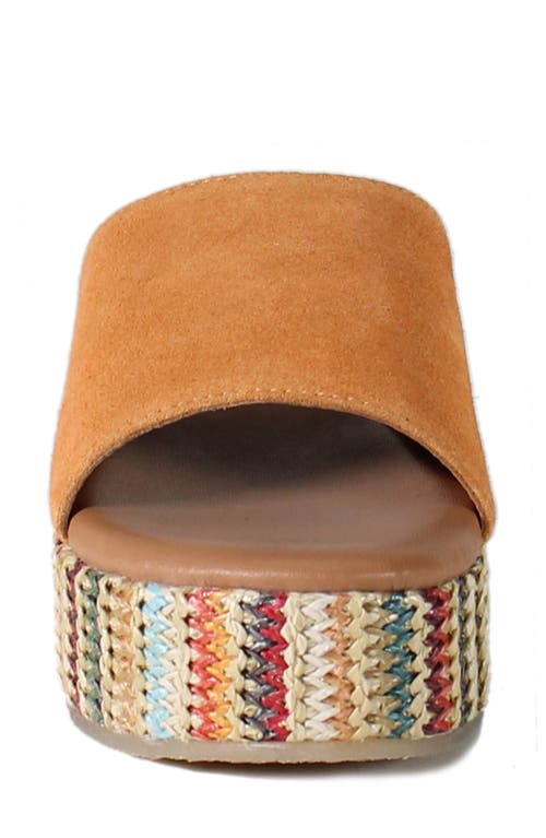 Diba True Rock Steady Platform Slide Sandal In Orange