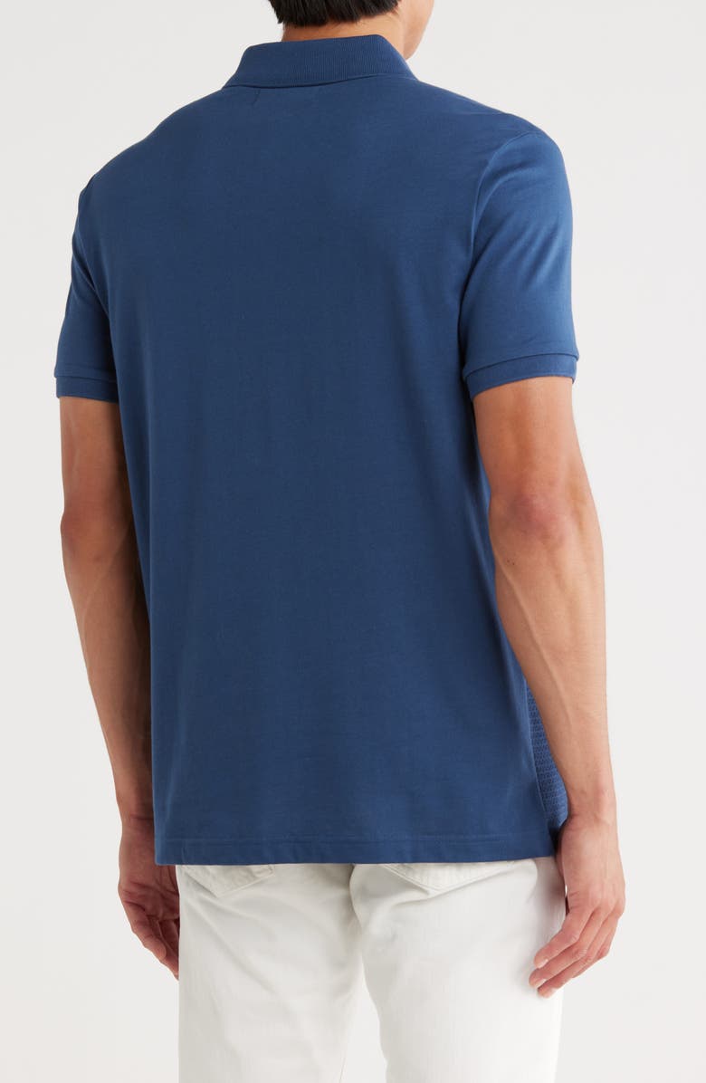 Original Penguin Geometric Jacquard Jersey Polo, Alternate, color, Sargasso Sea