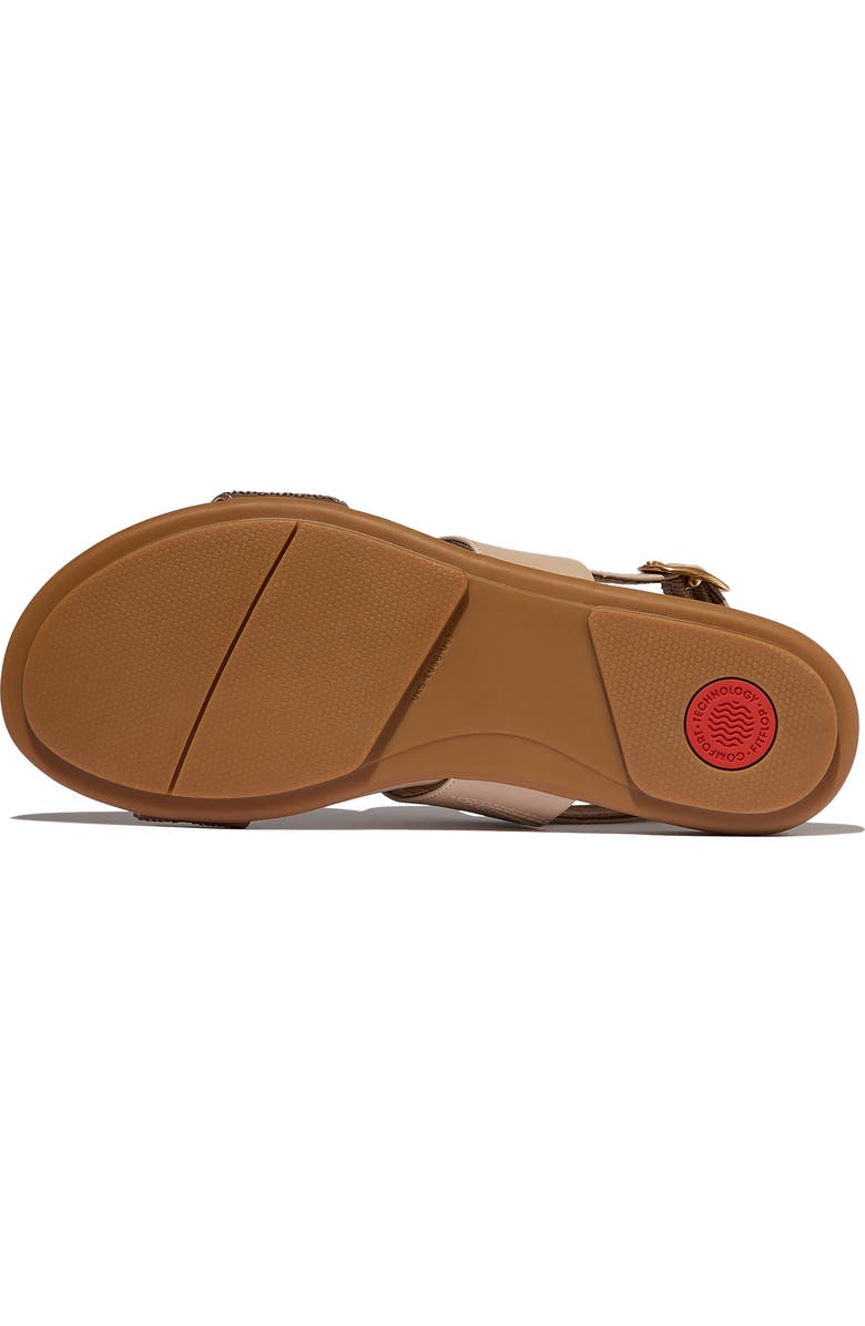 FitFlop Gracie Sequins Slingback Sandal, Alternate, color, Classic Beige