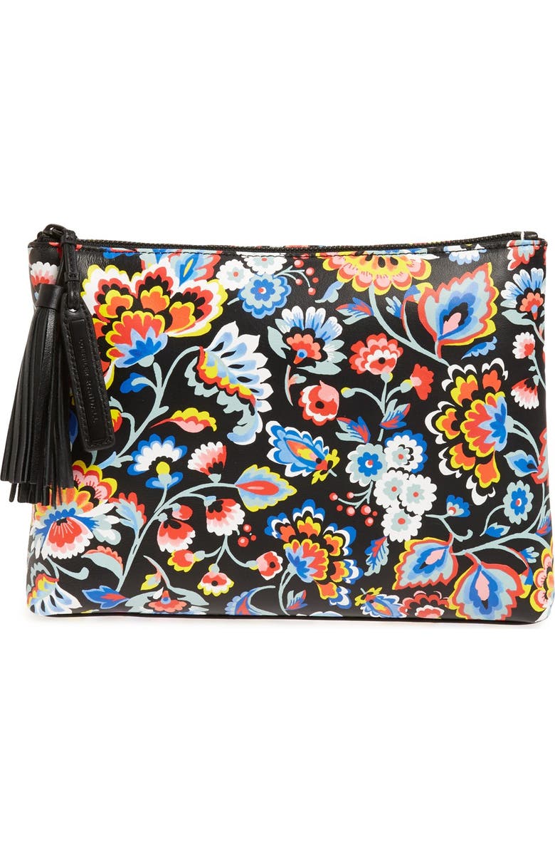 Loeffler Randall Tassel Leather Pouch, Main, color,