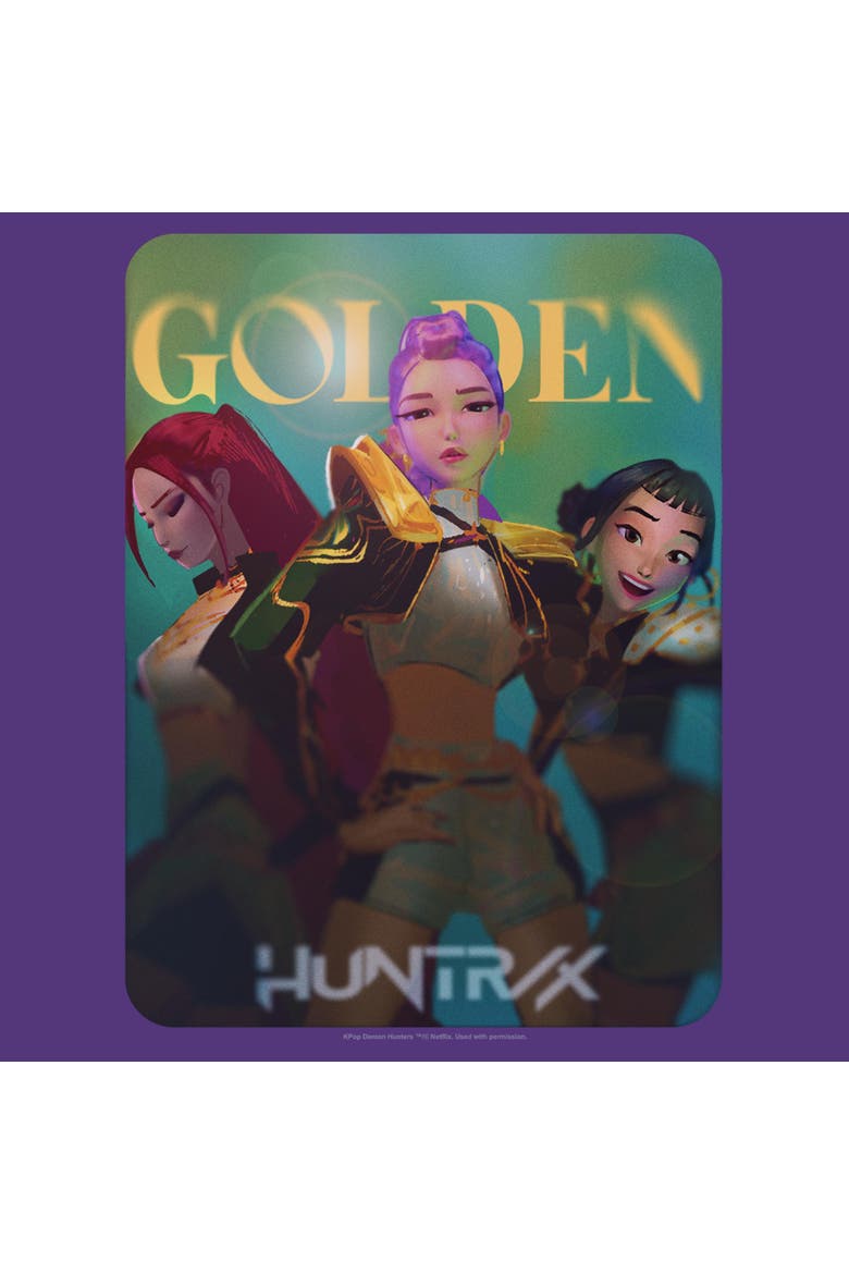 Men's Huntrix Golden Photocard T-Shirt, Alternate, color, Purple