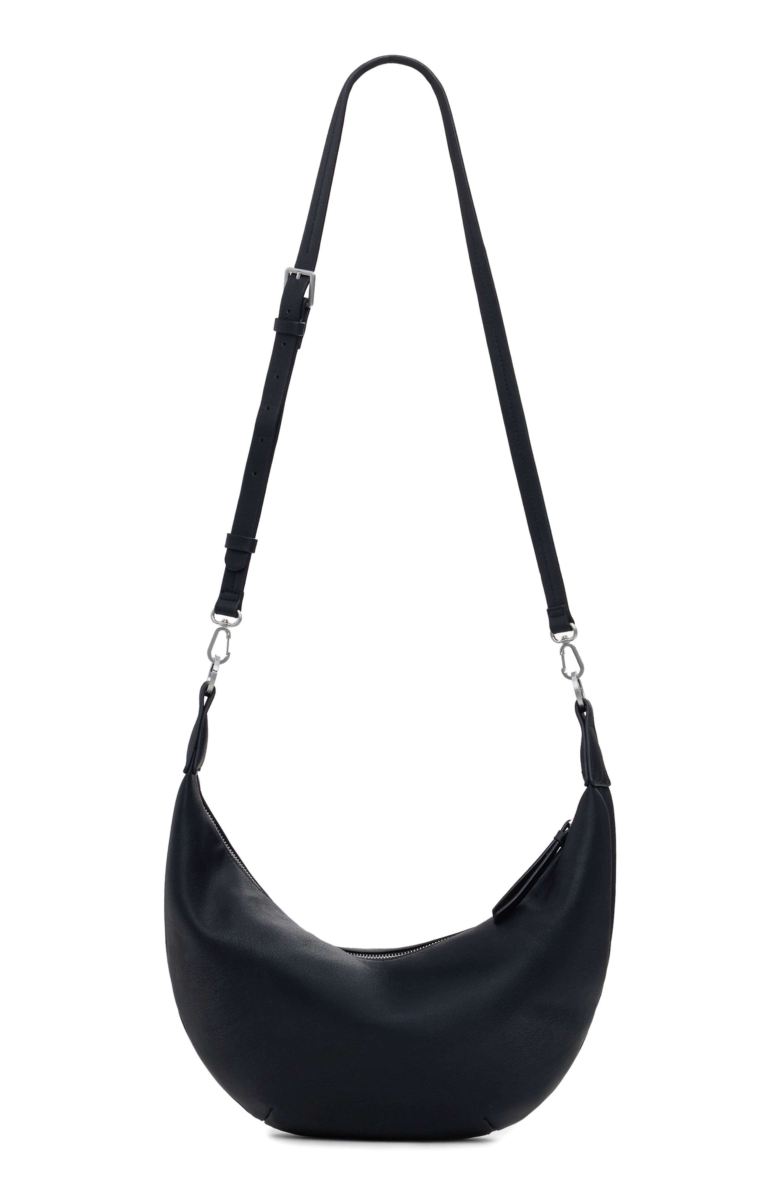 Desigual Faux Leather Crossbody Bag, Alternate, color, Black