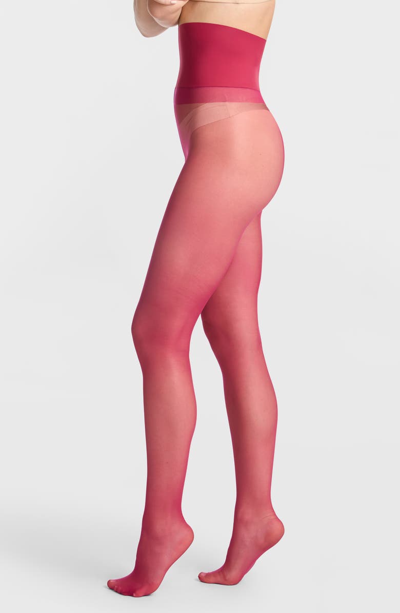 Commando Premium Sheer Tights, Main, color, Raspberry